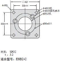 E69-□ 外形尺寸 3 