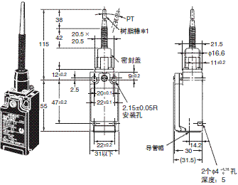 D4N 外形尺寸 42 