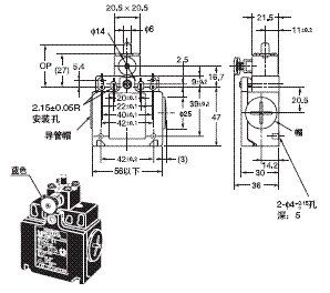 D4N-□R 外形尺寸 27 D4N-5[]31R_Dim