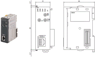 CJ1W-FLN22 外形尺寸 2 CJ1W-FLN22_Dim