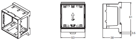 E5CN, E5CN-U 外形尺寸 19 