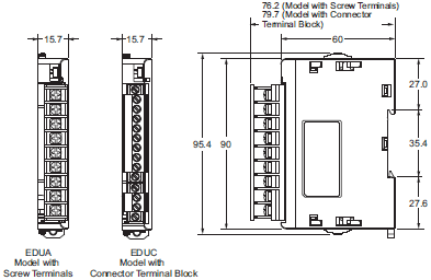 EJ1 外形尺寸 6 EJ1N-HFUB-DRT_Dim