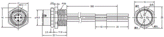 XS5 外形尺寸 59 XS5P-D426-5_Dim