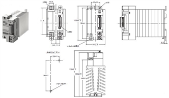 G3PF 外形尺寸 13 G3PF-□35B-STB_Dim