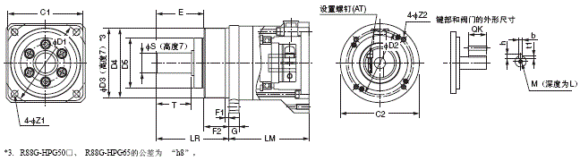 R88M-G, R88D-GT 外形尺寸 93 