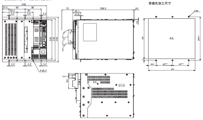 R88M-G, R88D-GT 外形尺寸 8 