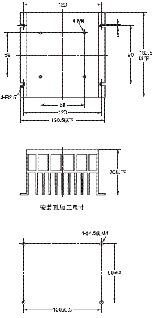 G3PE (三相) 外形尺寸 26 Y92B-P200_Dim