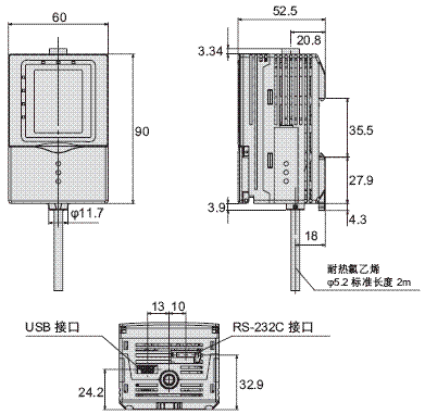 ZG2 外形尺寸 14 ZG2-WDC11_Dim