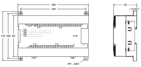 CP1E 外形尺寸 18 