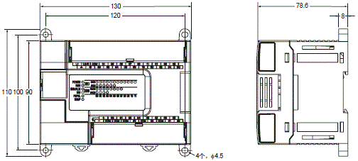 CP1E 外形尺寸 8 