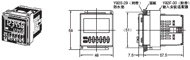 H5CX-□-N 外形尺寸 23 