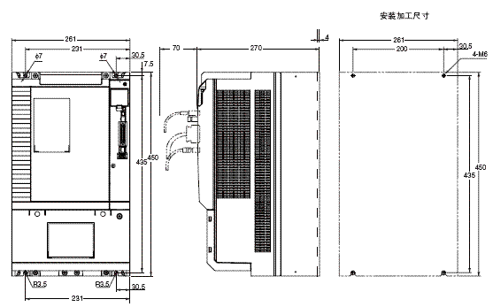 R88M-K, R88D-KT 外形尺寸 15 