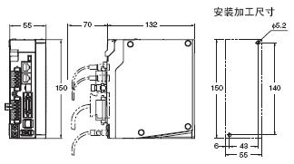 R88M-K, R88D-KN□-ECT 外形尺寸 4 