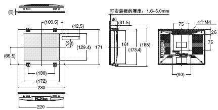 FZM1系列 外形尺寸 34 