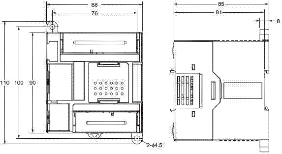 G9SP 外形尺寸 3 G9SP-N10S_Dim