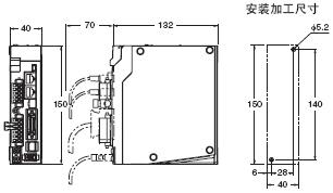 R88L-EC, R88D-KN□-ECT-L 外形尺寸 3 