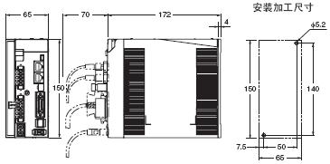 R88L-EC, R88D-KN□-ECT-L 外形尺寸 5 