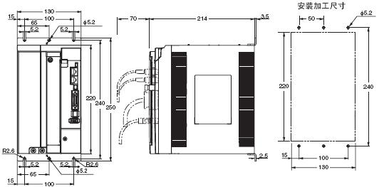 R88L-EC, R88D-KN□-ECT-L 外形尺寸 9 