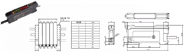 E3X-ZD2 外形尺寸 2 