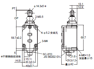 WL-N / WLG 外形尺寸 49 