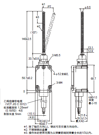 WL-N / WLG 外形尺寸 132 