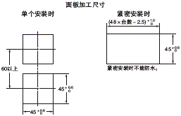 E5CC-T 外形尺寸 3 