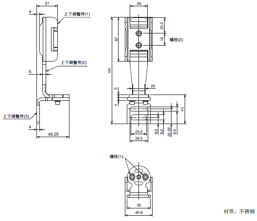 F3SG-R系列 外形尺寸 13 