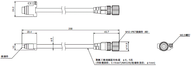 F3SG-R系列 外形尺寸 54 