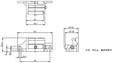 F3W-MA 外形尺寸 4 