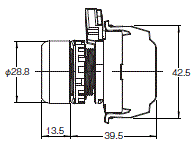 A22NN / A22NL 外形尺寸 25 