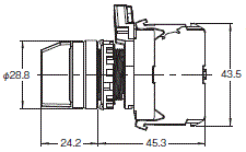 A22NS / A22NW 外形尺寸 12 