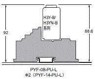 H3YN-□-B 外形尺寸 4 