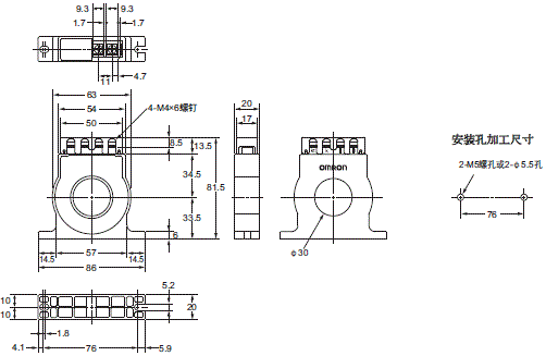 K8DT-AS 外形尺寸 2 