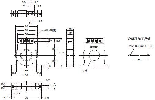 K8DT-AW 外形尺寸 2 