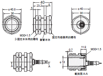 E2E / E2EQ NEXT系列 外形尺寸 66 