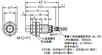 E2E / E2EQ NEXT系列 外形尺寸 11 