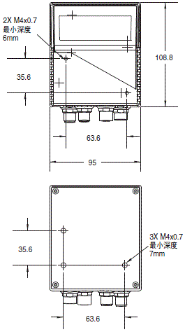 QX-870系列 外形尺寸 1 