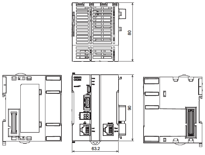 CK□M-CPU1□1 外形尺寸 1 