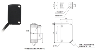 E3ZG 外形尺寸 1 