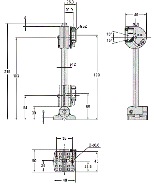 E39-L / -S / -R 外形尺寸 15 