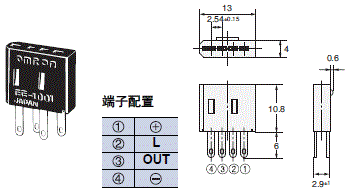 EE-□ 外形尺寸 2 