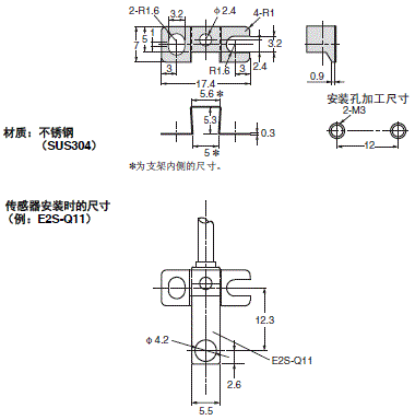 E2S 外形尺寸 9 Y92E-C1R6_Dim