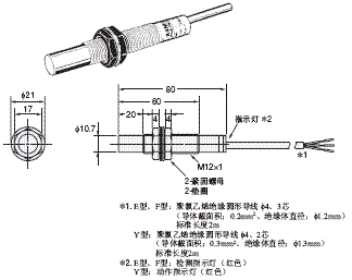 E2K-X 外形尺寸 1 E2K-X4ME[]_Dim