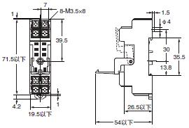 P2RFZ / P2RF, P2R, P7TF, PYFZ / PYF, PTFZ / PTF, PYD, PT, P7LF, PF, P2CF, PFA, P3G / P3GA, PL 外形尺寸 4 