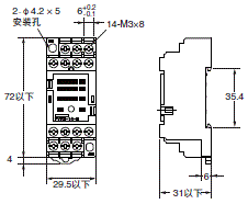 P2RFZ / P2RF, P2R, P7TF, PYFZ / PYF, PTFZ / PTF, PYD, PT, P7LF, PF, P2CF, PFA, P3G / P3GA, PL 外形尺寸 24 