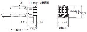 P2RFZ / P2RF, P2R, P7TF, PYFZ / PYF, PTFZ / PTF, PYD, PT, P7LF, PF, P2CF, PFA, P3G / P3GA, PL 外形尺寸 45 