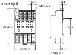 P2RFZ / P2RF, P2R, P7TF, PYFZ / PYF, PTFZ / PTF, PYD, PT, P7LF, PF, P2CF, PFA, P3G / P3GA, PL 外形尺寸 62 