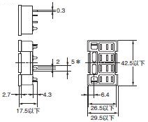 P2RFZ / P2RF, P2R, P7TF, PYFZ / PYF, PTFZ / PTF, PYD, PT, P7LF, PF, P2CF, PFA, P3G / P3GA, PL 外形尺寸 76 