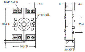 P2RFZ / P2RF, P2R, P7TF, PYFZ / PYF, PTFZ / PTF, PYD, PT, P7LF, PF, P2CF, PFA, P3G / P3GA, PL 外形尺寸 89 