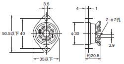 P2RFZ / P2RF, P2R, P7TF, PYFZ / PYF, PTFZ / PTF, PYD, PT, P7LF, PF, P2CF, PFA, P3G / P3GA, PL 外形尺寸 106 